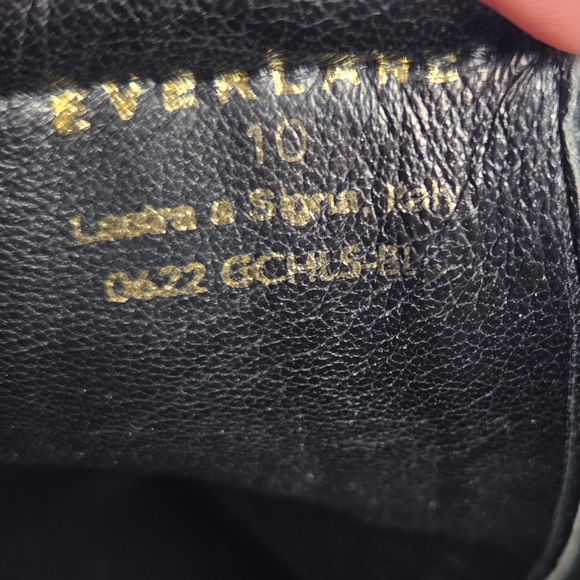 Everlane The Chelsea Boot Black Smooth Leather Pull On Women's Size 10 Like New! - Picture 6 of 10